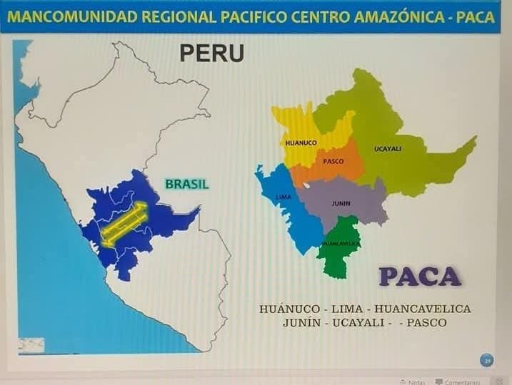 PROMOVER Y DESARROLLAR LA MANCOMUNIDAD REGIONAL PACIFICO CENTRO AMAZONICO-PACA